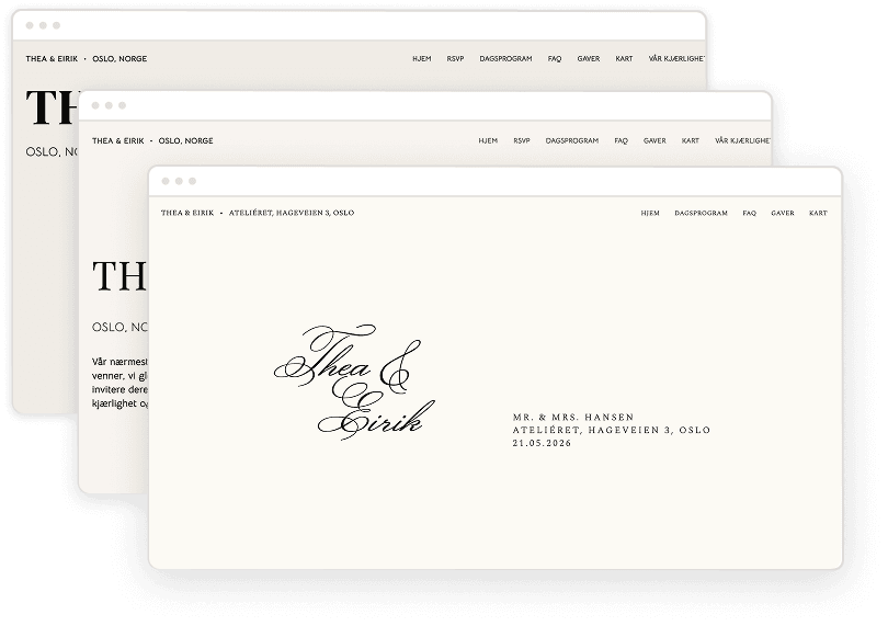 Eksempel på designmaler